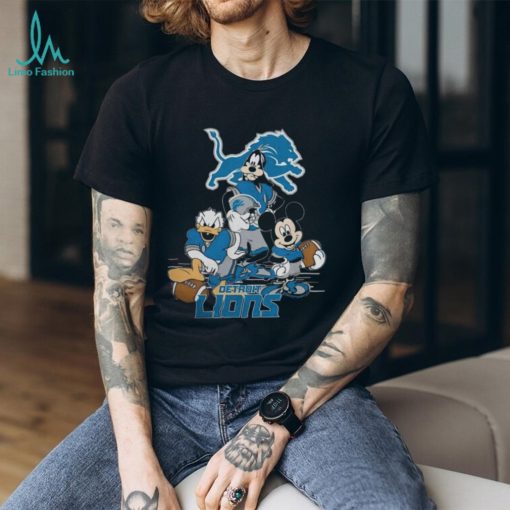 Mickey Friends Detroit Lions Disney Inspired Game Day Football 2023 Shirt