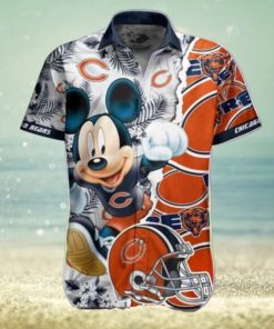 Mickey Graphics NFL Chicago Bears Hawaiian Shirt All Over Print