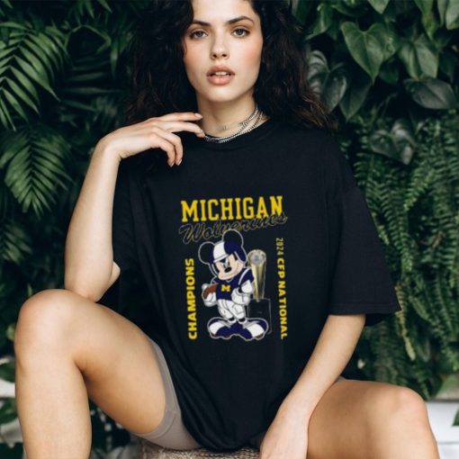 Mickey Michigan Champions 2024 CFP National Hoodie Shirt