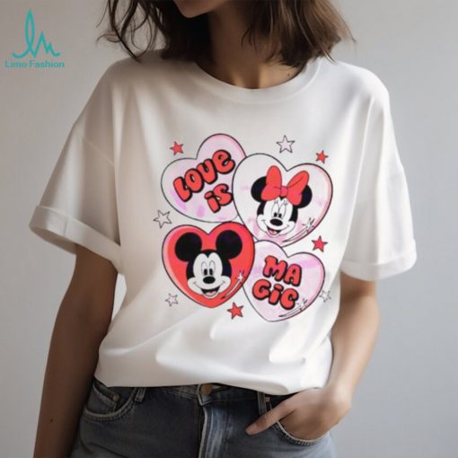 Mickey Minnie Mouse Love Is Magic Valentine’s Day Shirt