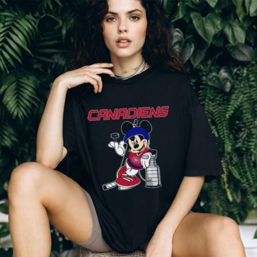 Mickey Montreal Canadiens with The Stanley Cup Hockey NHL Shirt