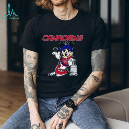 Mickey Montreal Canadiens with The Stanley Cup Hockey NHL Shirt