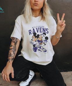 Mickey Mouse And Minnie Mouse Baltimore Ravens Shirt