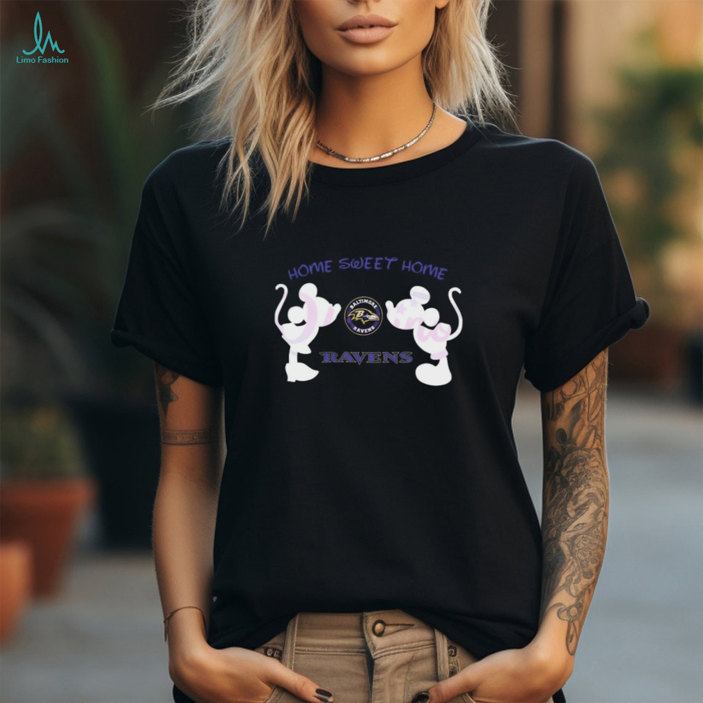 Mickey Mouse And Minnie Mouse Home Sweet Home Baltimore Ravens shirt Mickey Mouse And Minnie Mouse Home Sweet Home Baltimore Ravens shirt
