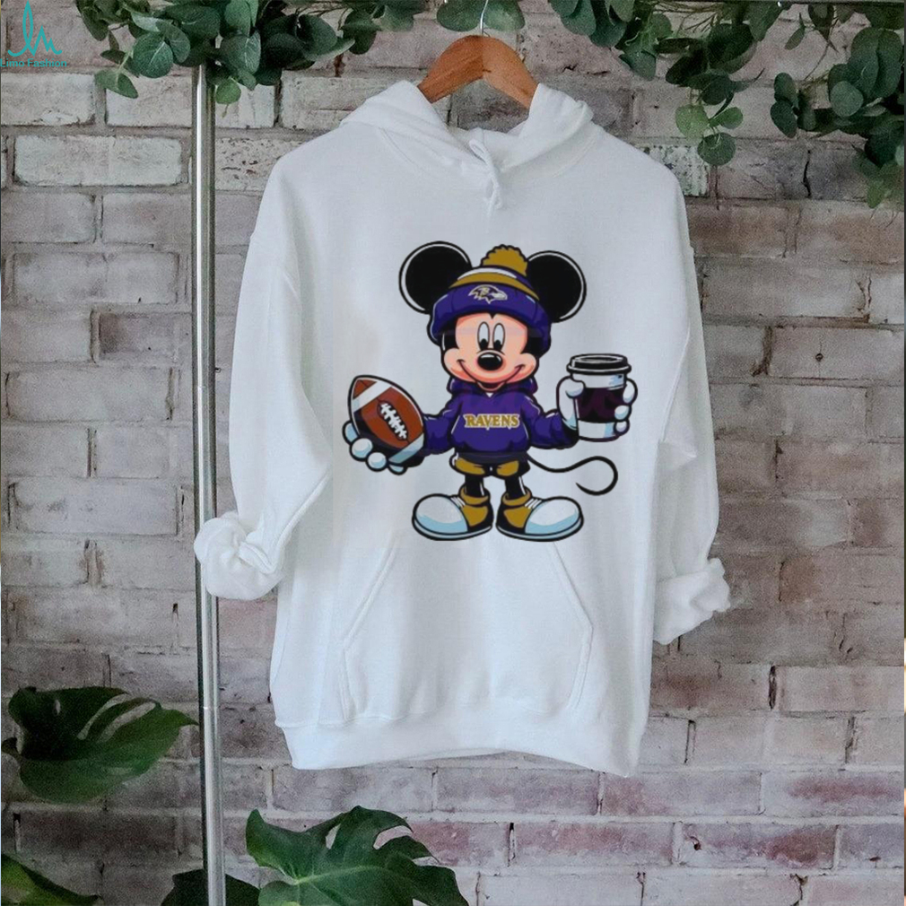 Mickey Mouse Baltimore Ravens Coffee Cup 2024 Shirt Mickey Mouse Baltimore Ravens Coffee Cup 2024 Shirt