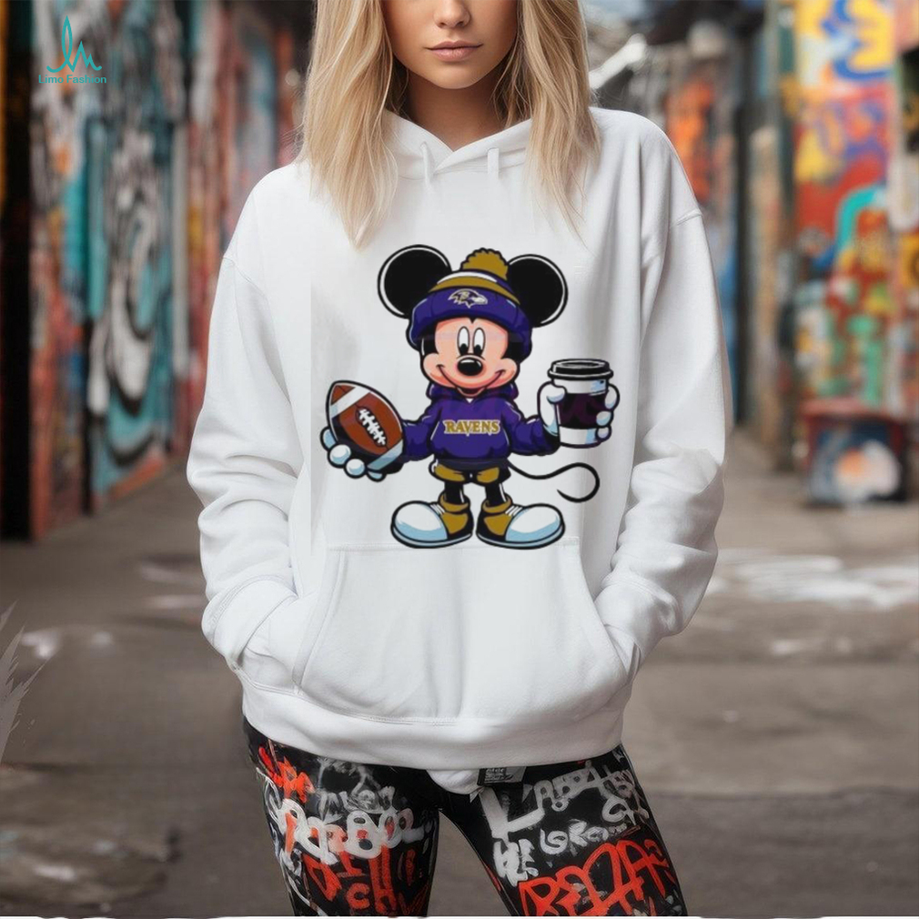 Mickey Mouse Baltimore Ravens Coffee Cup 2024 Shirt Mickey Mouse Baltimore Ravens Coffee Cup 2024 Shirt