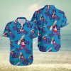 Mickey Mouse Hip Hop Lemon Blue Western Hawaiian Shirt