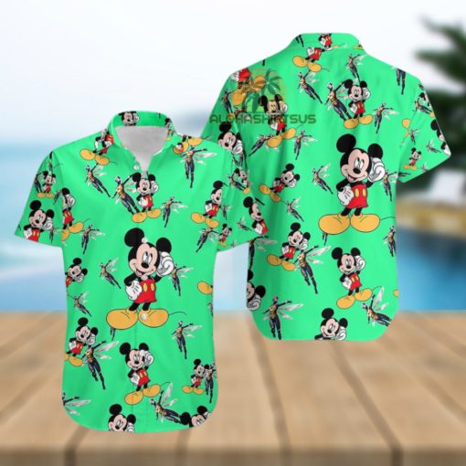 Mickey Mouse Call Phone Hank Pym Marvel Avengers My Hawaiian Shirts