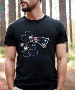 Mickey Mouse Cartoon Nfl New England Patriots Football Player Helmet Logo Shirts