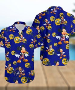 Mickey Mouse Character Green Bay Packers Nfl Navy Authentic Hawaiian Shirts