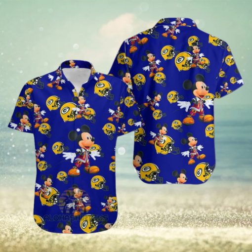 Mickey Mouse Character Hulk Marvel Avengers Hawaiian Shirt