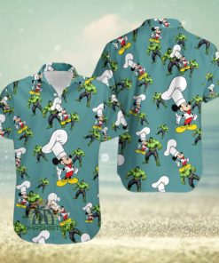 Mickey Mouse Chef Avengers Hulk Mens Cotton Hawaiian Shirts