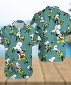 Mickey Mouse Chef Avengers Hulk Mens Cotton Hawaiian Shirts