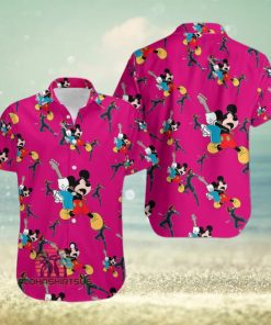 Mickey Mouse Electric Guitar Marvel Avengers Natasha Romanoff Hawaiian Shirt