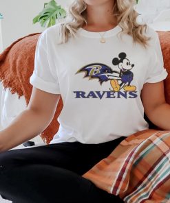 Mickey Mouse Football Baltimore Ravens Logo Shirt