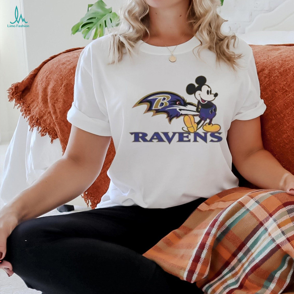 Mickey Mouse Football Baltimore Ravens Logo Shirt Mickey Mouse Football Baltimore Ravens Logo Shirt