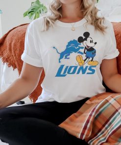 Mickey Mouse Football Detroit Lions Logo 2024 Shirt