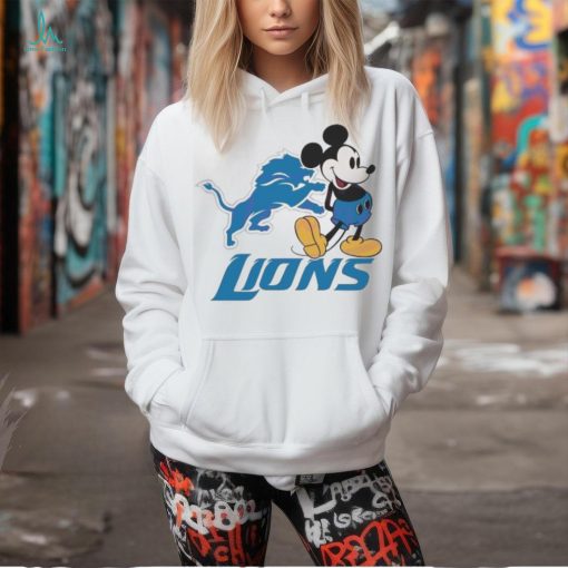 Mickey Mouse Football Detroit Lions Logo 2024 Shirt