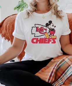 Mickey Mouse Football Kansas City Chiefs Logo 2024 Shirt