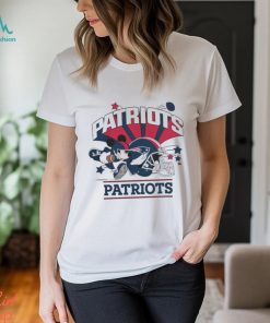 Mickey Mouse Football New England Patriots Helmet 2024 Tshirt