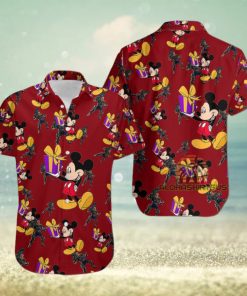 Mickey Mouse Gift Box Cable Marvel Comic Hawaiian Shirt