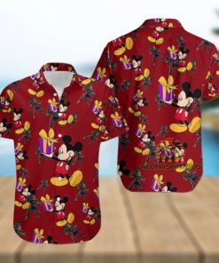 Mickey Mouse Gift Box Cable Marvel Comic Hawaiian Shirt