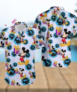 Mickey Mouse Gift Box Carolina Panthers Light Purple Quality Hawaiian Shirts