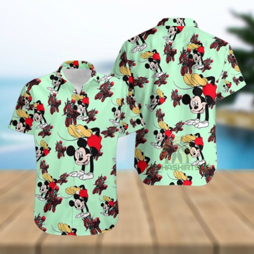 Mickey Mouse Hip Hop Marvel Deadpool Hawaiian Shirt