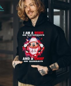 Mickey Mouse I am a Buckeye on Saturdays and a Chief on Sundays shirt
