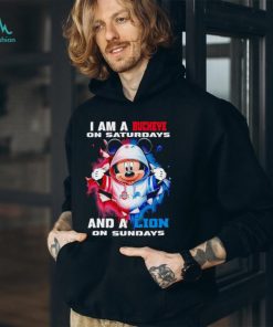 Mickey Mouse I am a Buckeye on Saturdays and a Lion on Sundays shirt