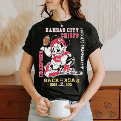 Mickey Mouse Kansas City Chiefs Back To Back AFC Champions shirt
