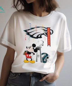 Mickey Mouse NFL Philadelphia Eagles football Super Bowl Champions helmet logo shirt