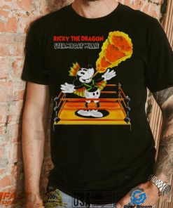 Mickey Mouse Ricky The Dragon Steamboat Willie T Shirt