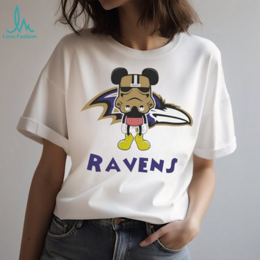 Mickey Mouse Stormtrooper Baltimore Ravens football shirt