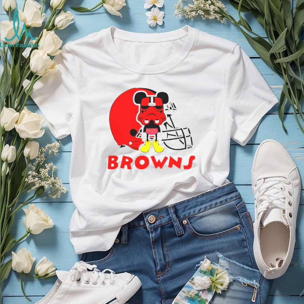Mickey Mouse Stormtrooper Cleveland Browns Football Shirt Mickey Mouse Stormtrooper Cleveland Browns Football Shirt