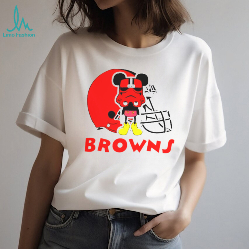 Mickey Mouse Stormtrooper Cleveland Browns Football Shirt Mickey Mouse Stormtrooper Cleveland Browns Football Shirt