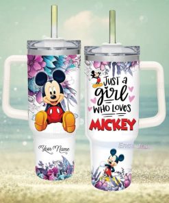 Mickey Mouse Tumbler 40oz, Custom Just A Girl Who Loves Mickey Tumbler