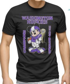 Mickey Mouse Washington Huskies 2024 CFP National Champions T Shirt