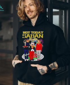 Mickey Mouse and Michigan Coach not today saban signature shirt