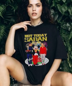 Mickey Mouse and Michigan Coach not today saban signature shirt
