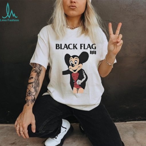 Mickey Mouse black flag shirt