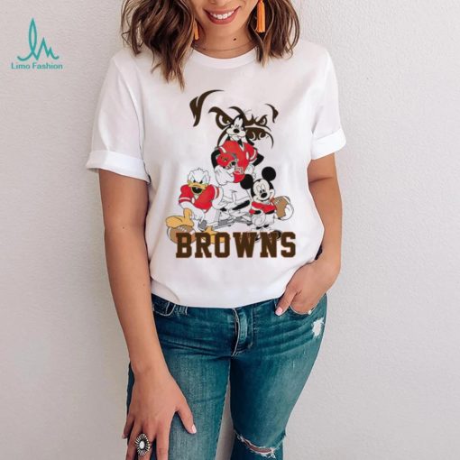 Mickey Mouse characters Disney Cleveland Browns shirt