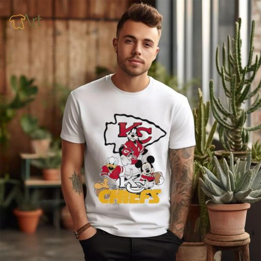 Mickey Mouse characters Disney Kansas City Chiefs shirt