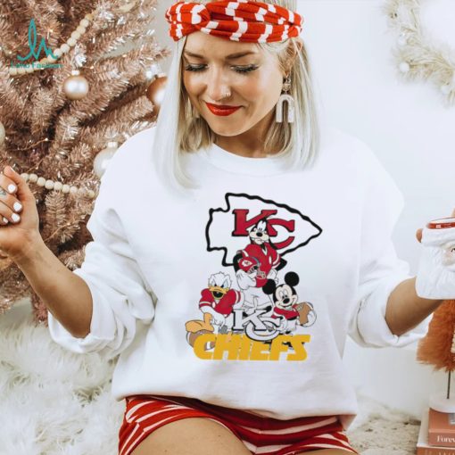 Mickey Mouse characters Disney Kansas City Chiefs shirt
