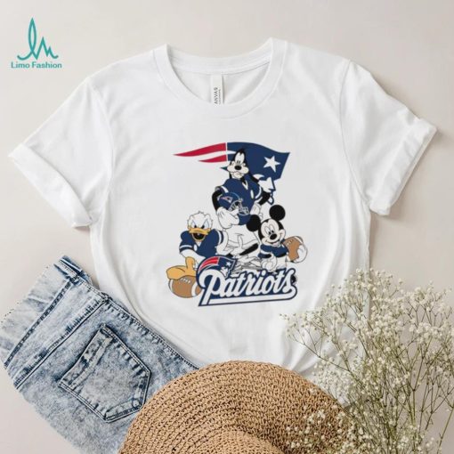Mickey Mouse characters Disney New England Patriots shirt