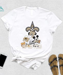 Mickey Mouse characters Disney Orleans Saints shirt