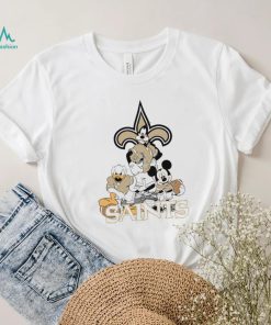 Mickey Mouse characters Disney Orleans Saints shirt