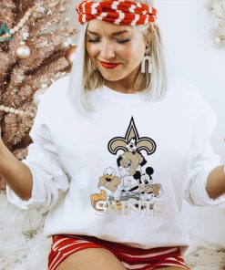 Mickey Mouse characters Disney Orleans Saints shirt