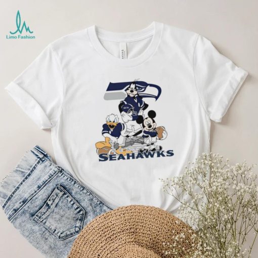 Mickey Mouse characters Disney Seattle Seahawks shirt