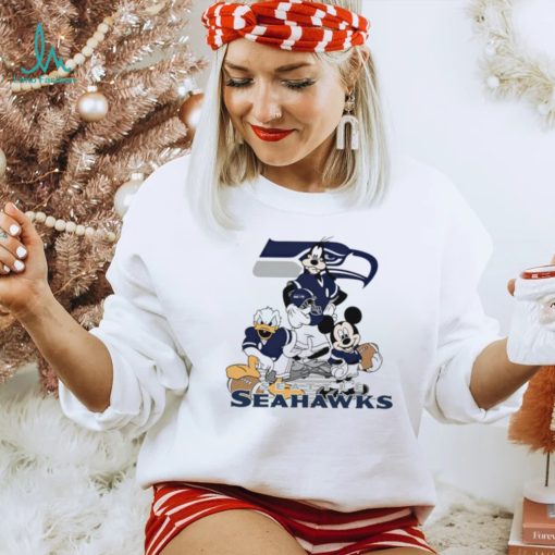 Mickey Mouse characters Disney Seattle Seahawks shirt